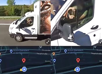 Google map catches a couple in a van
