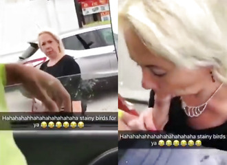 A stranger gives him a blow job in the street! WTF